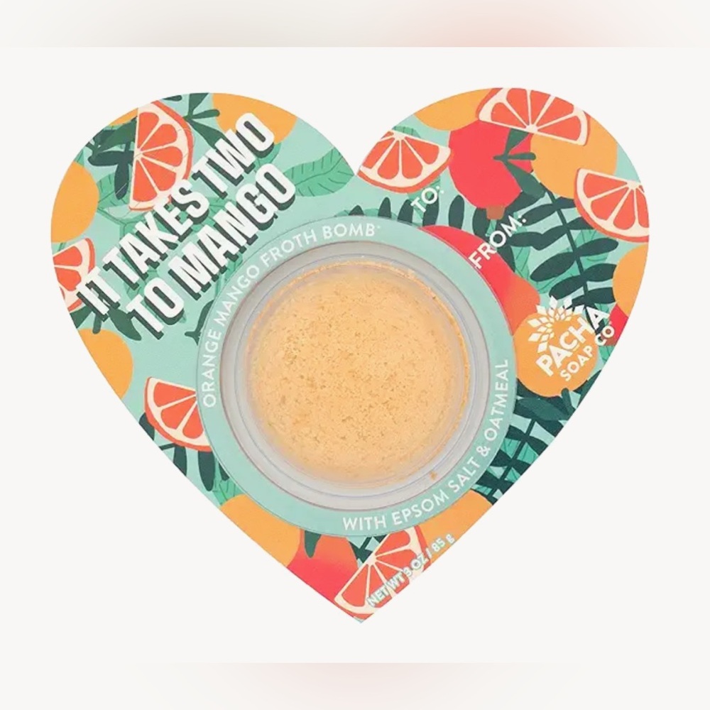 ✨Pacha Soap It Takes Two To Tango-vegan, orange mango bath bomb, hydrate, soothe